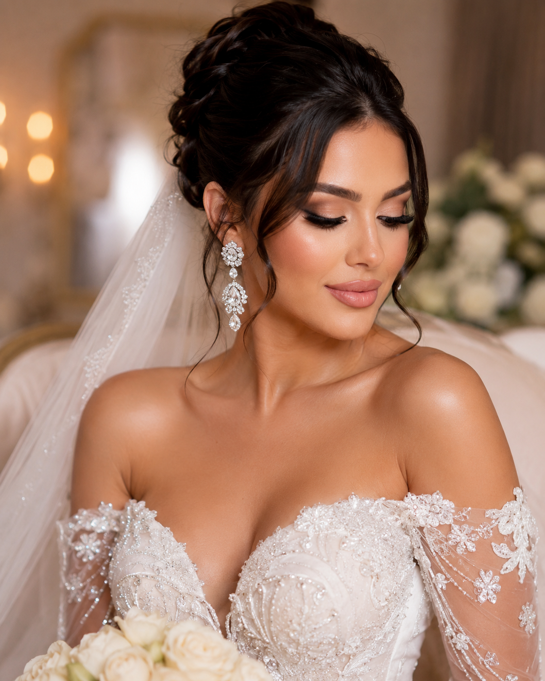 Luxury bridal glam portrait placeholder