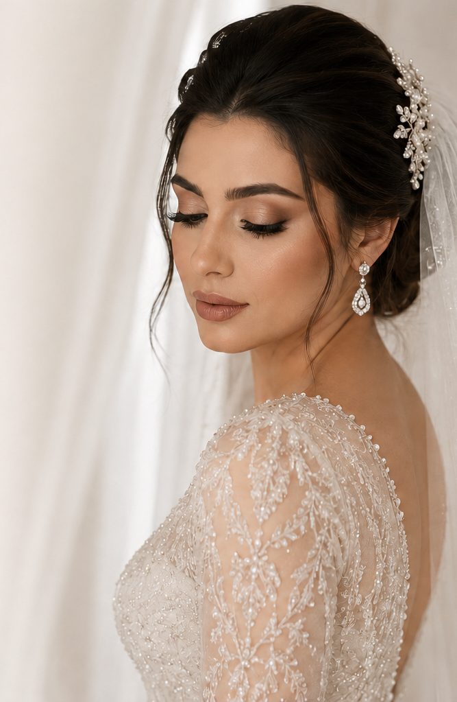 Soft bridal beauty portrait placeholder